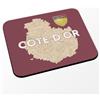 Fabulous Tappetino per mouse rosso - Costa d'oro 21 Digione Digione Mappa Antica Borgogna - (dimensioni 24 x 20 cm)
