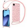 Foonary Cover con Cordino per iPhone Air 6,5, Custodia con Laccio Collana Tracolla Aesthetic Disegni Antiurto TPU Necklace Regolabile Protettiva Corda Case per iPhone 17 Air, Leopardato 1