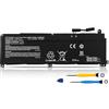K KYUER V150BAT-4-53 V150BAT-3-41 Batteria per Hasee Z7-DA5NS Z8 G8 Colorful Meow R15 Evol P15 2024 P16 23 TA 24 Medion Erazer Crawler E40 Deputy P40 Scout E20 Thunderobot 911 MT Pro D Plus G2 Max