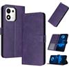 PanXCase Cover Libro per Honor 600 Smart | Custodia Wallet in Pelle PU, Funzione Supporto, 3 Scomparti Portacarte, Chiusura Magnetica, Case Antiurto, Purple