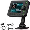 NHOPEEW Radio Digitale DAB/DAB+ Adattatore con 10 Tasti Funzione Rapida per Autoradio - Display LCD da 2,8 Pollici con Musica Bluetooth - Adattatore DAB Ricevitore Musicale Aux In/Out