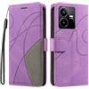 hdqICase Compatibile con vivo Y22/vivo Y22S - Custodia Sottile Bicolore con Morbida Pelle Tatto e TPU, Slot per Schede Cover