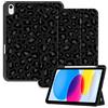 Deokke Custodia Cover Custodia iPad (A16) 11a Generazione 2025 /iPad 10a Generazione 2022,Supporto Della Penna Soft Back Automatico Sleep/Wake Cover Ragazze Donne(Nero leopardato Ghepardo)
