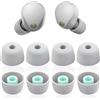 Miruchertter 4 paia di gommini di ricambio per auricolari, 1000 x M5, in silicone, compatibili con Sony WF-1000XM5, WF-1000XM4, in morbido silicone (grigio, L)