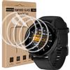Bodyguard 4 pezzi Vetro Temperato per Garmin Venu 4 45 mm, a prova di bolle, Anti-Graffe, Alta Sensibilità protezione schermo, Morbido TPU Film, HD Flessibile Trasparente Venuto 4 45 millimetri Vetro