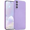 LEHEHE Custodia Silicone per Samsung Galaxy A57 5G, Cover Soft Touch Tinta Unita Guscio Sottile Antiurto Bumper Antigraffio con Protezione Fotocamera-Viola chiaro