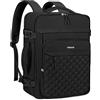 MOSISO 17.3 pollici Zaino Viaggio Laptop Donna e Uomo, 17-17.3 pollici | Trapuntato a Rombo Approvato il Volo con Cubi di Imballaggio, Zaino con Porta USB Universita, Lavoro e Affari, Nero
