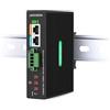 LINOVISION Divisore POE++ industriale Gigabit 90 W con 2 uscite CC, regolabile da 3 a 36 V e uscita CC da 24 V, montaggio su guida DIN, alimentatore per telecamere PTZ, sistemi di controllo accessi