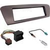 Sound Way Sound-way Kit Montaggio Autoradio, Mascherina 1 DIN, Cavo Adattatore Connettore ISO, Adattatore Antenna, compatibile con RENAULT SCENIC 2009