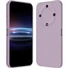 RankOne Custodia per HONOR Magic5 Lite 5G (6.67 Inches) Cover Morbida in Silicone TPU - Erba Viola