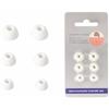 daunke 3 paia di tappi auricolari in silicone per auricolari Nothing Ear (A), 3 diverse misure (S/M/L), morbidi e confortevoli, per auricolari in-ear, colore: bianco
