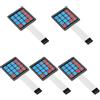 Podazz 5pcs 4x4 Tastiera 16 Tasti Matrice Array Interruttore di Membrana 8pin Tastiera per FAI DA TE