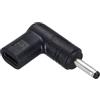 QUARKZMAN USB 3.1 Type-C Femmina a DC Maschio Adattatore, 15V Type C a DC35135 3.5x1.35mm Adattatore Gomito per PD Power Bank PD Sorgente Notebook Laptop Tablet
