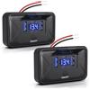 Gibbab 2PCS Gibbab 108W 4 Ports 12V RV USB Switch Outlet Voltmeter, 2*36W PD3.0 Type-C + 2*18W QC3.0 Quick Charge Panel Wall Mount Car Charger Socket Waterproof Multi-Port Adapter for Bus Marine Truck Boat