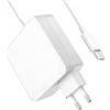 SIMPLETEK - Alimentatore 90W USB-C Per Notebook PC | Bianco Connettore Type-C 5V 9V 12V 15V 20V