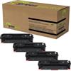 green gecko Toner compatibile con HP 415A con chip per HP Color Laserjet Pro MFP M 450 454DN 454DW 454FW 454NW 478F 478FDN 478FN 479DN 479DW 479FDN 479FDW 479FNW (confezione da 4 pezzi, nero, ciano, magenta,