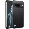 HAFFAN Custodia Cover Protettiva per Cellulare per Google Pixel 8 (6.17 inches), Stile Similpelle - Nero
