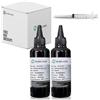 DLMELHOR Kit di inchiostro universale Dye Refill per stampante a getto d'inchiostro EPN Canon HP Brother Lexmark Samsung Dell Kodak, cartucce ricaricabili CISS CIS System, 2 nere, 200 ml