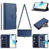 Tivenfezk Crossbody Portafoglio Cerniera Custodia per Honor 400 Lite,con 9 Slot per Schede Borsa con Spallina Tasca Magnetico PU Pelle Flip Collo Cordino Cover
