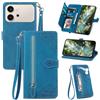 Fertuo Cover per Honor 600 5G / Honor 600 Pro, Custodia a Libro in Pelle PU Flip Case con Porta Carte, Chiusura Magnetica e Cinturino [Disegni di Fiori] Portafoglio Interno Silicone Antiurto, Blu
