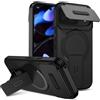 xinyunew custodia per Google Pixel 9 Pro XL/10 Pro XL con ring stand magnetico, cover militare antiurto con protezione fotocamera scorrevole compatible with MagSafe ricarica wireless Nero