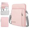 TiMOVO Custodia per Laptop per MacBook Neo 13 pollici 2026 Modello A3404 con Chip A18 Pro, Borsa da Trasporto con Tracolla, Rosa