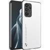 HAFFAN Custodia Cover Protettiva per Cellulare per Samsung Galaxy A33 5G (6.4 inches), Stile Similpelle - Bianco