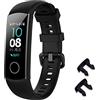 iJiGui Honor Band 5/4 - Cinturino da polso in silicone nero, sportivo, universale