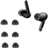 BIIULHCI Tappi di ricambio in silicone per Oppo Enco Free2 /Enco Free 2i /Enco X, cuscinetti di ricambio per auricolari, 6 pezzi, colore nero
