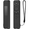 LVYXON Custodia protettiva in silicone per telecomando vocale Samsung BN59-01432A / BN59-01480L, antiurto e antiscivolo, pelle leggera con presa sicura, compatibile con telecomandi selezionati (nero)