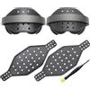 Voarmaks Fascia esagonale super larga in vera pelle, compatibile con cuffie da gioco Audeze Maxwell e MM-100 Professional, double-face in pelle bovina e pelle di agnello