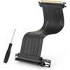 RongZy PCIE 4.0 16X Cavo di Prolunga per Scheda di Espansione GPU, 90° Flessione Cavo di Montaggio ad Alta velocità Connettore Accessoires, Scheda Grafica Installazione Verticale(20MM)