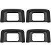 OTOTEC 4 oculari in gomma per fotocamera DK-25, compatibili con Nikon D5500, D5300, D5100, D3500, D3400, D3000, colore: nero