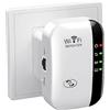 Gubbett Ripetitore WiFi Potente per Casa Amplificatore WiFis Più Recente WLAN Ripetitores WiFi Extender 300Mbit/s 2.4GHz, Porta LAN, Supporta Modalità Ripetitore/Router/AP
