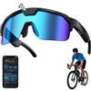 GenXenon Occhiali Intelligenti IA Con Camera, Occhiali-Camera 8 MP Con Registrazione Video, Occhiali Smart Con Altoparlanti Open-Ear, Occhiali Da Sole Con Fotocamera Per Ciclismo, MTB E Trekking