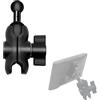 Higatful Adattatore a sfera da 25 mm a 17 mm per supporti RAM, dimensioni B, braccio a doppia presa, Garmin 17 mm, modello di montaggio a sfera girevole (braccio doppio: lungo 6,1 cm)