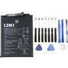 L2M1 Batteria HB356687ECW compatibile con Huawei P30 Lite MAR-LX3BM Marie-LX3BM MAR-TL00 Marie-TL00 3340mAh 12.76Wh 3.82V con kit attrezzi cacciaviti smontaggio montaggio
