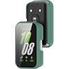 KUTEWEU Silicone Cover per Samsung Galaxy Fit 3-R390 Custodia, PC Protettivo Case Skins Copertura Resistente Completamente Chiuso Shell per Galaxy Fit3 Fitness Tracker (2 Pezzi Verde)