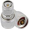 Vecys 2 Pezzi Adattatore Coassiale RF N Maschio a TNC Maschio 50 Ohm Connettore N a TNC Adattatore Coassiale RF per Antenna Radio Cavo di Prolunga