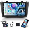 ETLFUCyber [2G+64G] Android Autoradio per Mazda 3 2009-2013 con Senza Fili Carplay e Android Auto, Autoradio Touch Screen HD da 9 pollici con GPS/WiFi/Bluetooth/EQ/FM RDS