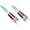 Link LKSTST3502 - Cavo Fibra Ottica ST-ST Multimode Duplex OM3 50/125 µm - Lunghezza 2 Metri, Connessione Alta Velocità per Reti Fiber