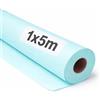OFITURIA Papel Kraft Azzurro Pastello - Rollo 1x5m - 1 Rotolo - Carta da pacchi e carta da regalo, carta da imballaggio per spedizioni e fai-da-te, resistente e facile da tagliare