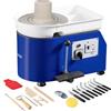VEVOR Disco per ceramica da 350 W, macchina per argilla da 280 mm, regolazione della velocità 60-300 giri/min, controllo manuale e piede, bacino rimovibile in ABS, macchina per argilla in ceramica per
