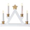EGLO Candeliere Julle, portacandele decorativo, piramide natalizia in legno