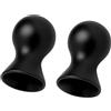 SXOVO Ventosa per Capezzoli 2 Pezzi Capezzolo Estrattori Capezzolo Aspiratore Correttore Capezzolo Tazze Ventose Everter Estrattore per Piano E Capezzoli Invertiti (Nero)
