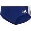 adidas Uomo 3S Swim Trunks Swimwear, Dark Blue/White, 36