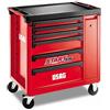 USAG 516 STBO6V CARRELLO PORTA UTENSILI ROSSO