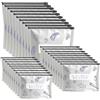 Vexaflow 30 Pezzi Sacchetti Congelatore con Zip, Sacchetti in Alluminio per Alimenti, Sacchetti Richiudibili per Carne, Verdura, Frutta e Snack, 3 Misure, Conservazione Freschezza Prolungata