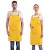 BIGHAS Grembiule stile H con tasca posteriore per donne, uomini, regolabile, grande, confortevole, cucina, casa, cucina, cucina, 12 colori, Giallo, Large