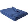 STTS International Coperta in lana vergine al 100%, disponibile in diversi colori, 140 x 200 cm, colore: blu, 140 x 200 cm